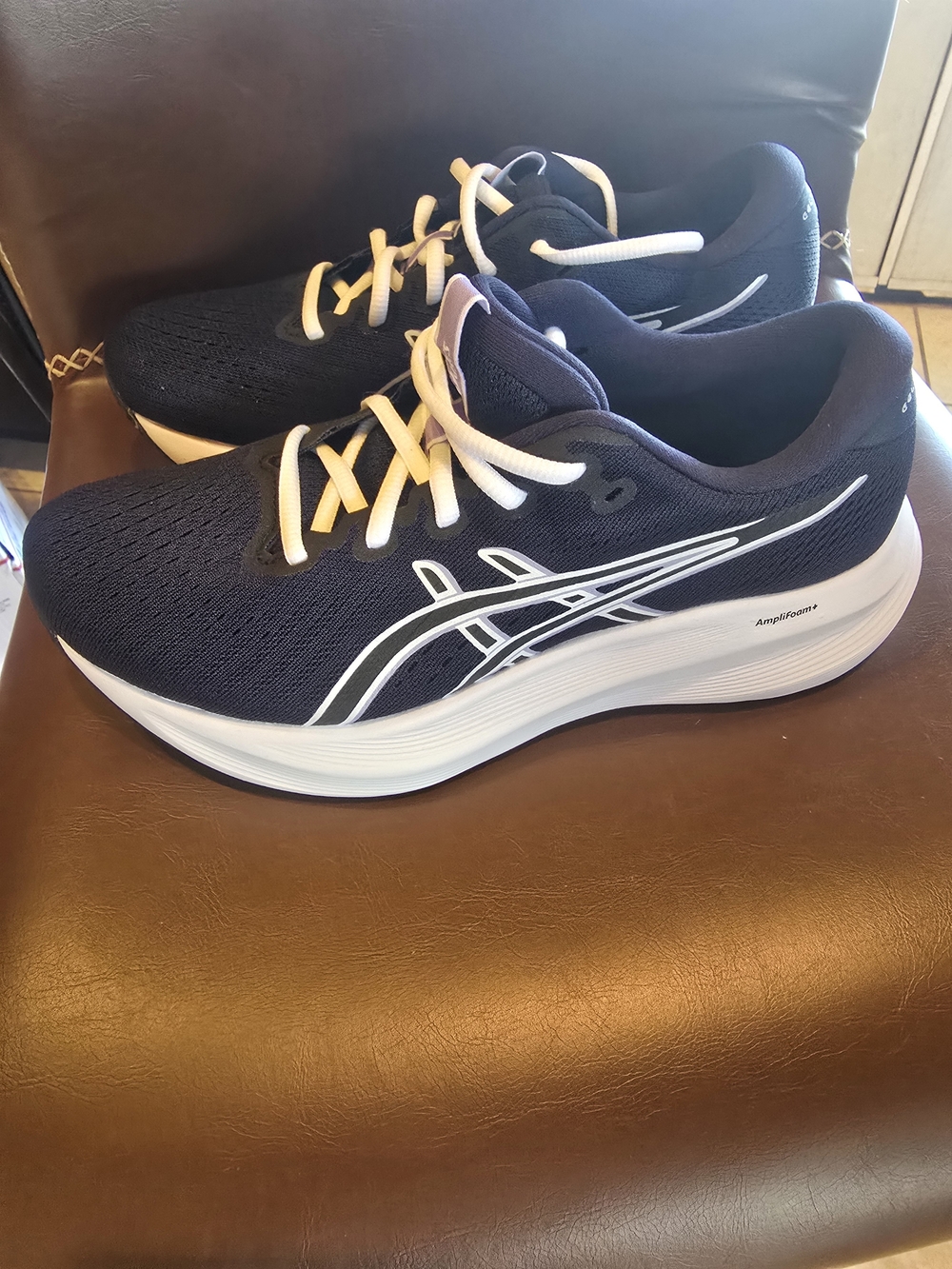 ASICS Women's Navy Running Shoes with White Accents